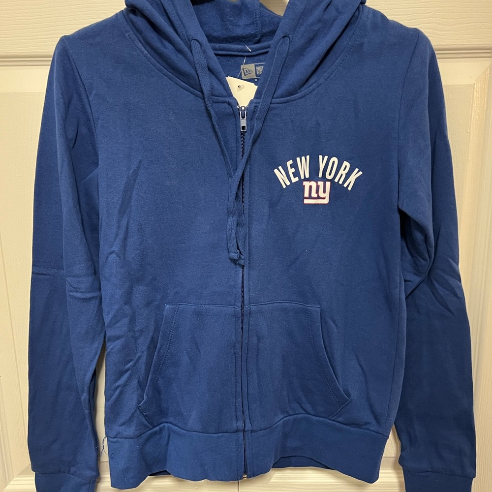 New Era Women’s Royal Blue Giants Zip-Up Hoodie NFL | Size S